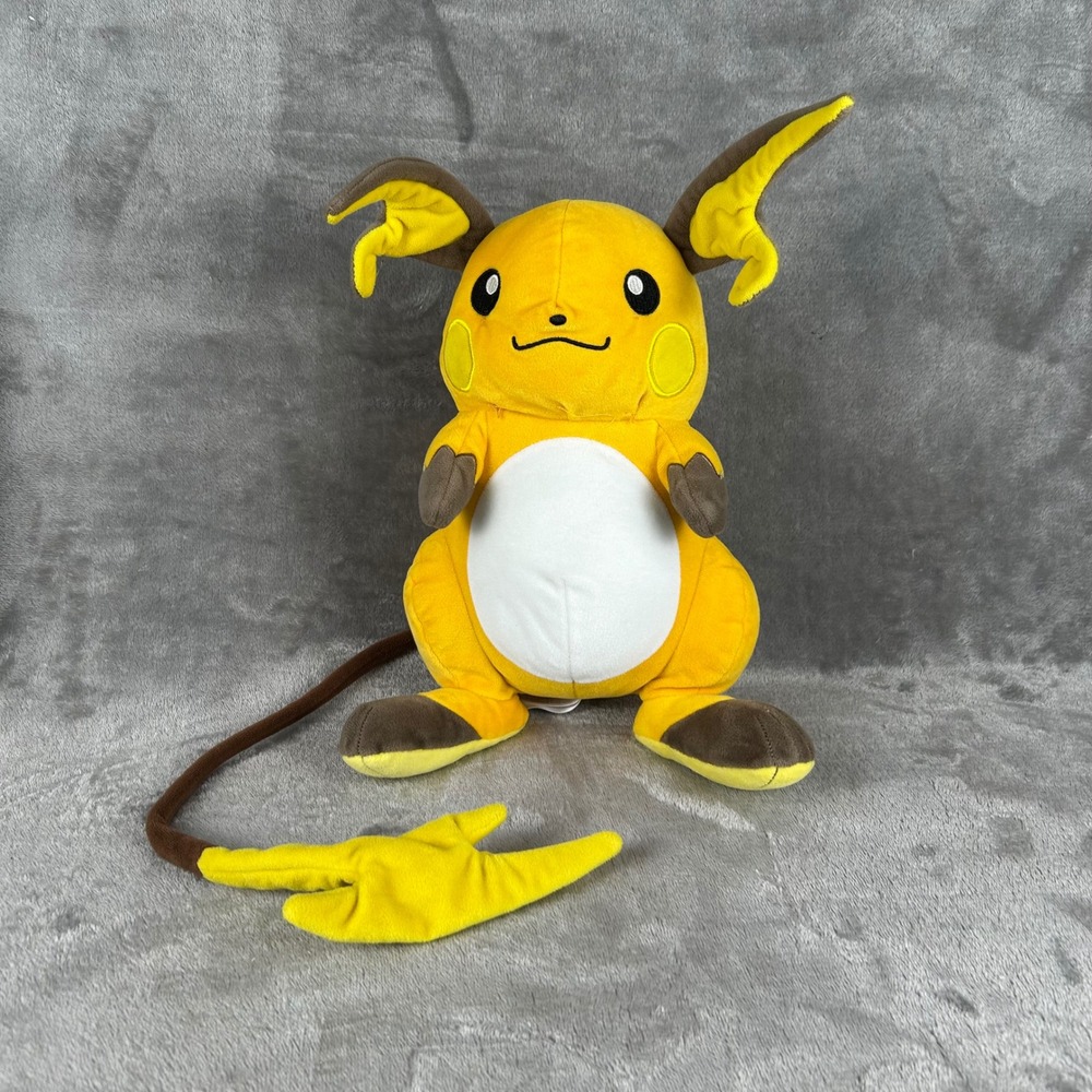 Pokemon Raichu Plush 10 Inch Stuffed Animal Toy 2022 Nintendo‎ Game Freak Orange